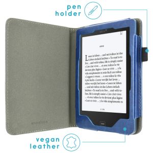 iMoshion Vegan Leather Bookcase Tolino Shine 3 - Donkerblauw
