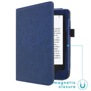 iMoshion Vegan Leather Bookcase Tolino Shine 3 - Donkerblauw