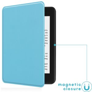 iMoshion Slim Hard Case Sleepcover Bookcase Kindle Paperwhite 4 - Lichtblauw