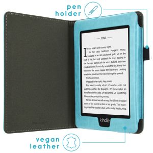 iMoshion Vegan Leather Bookcase Amazon Kindle Paperwhite 4-Lichtblauw