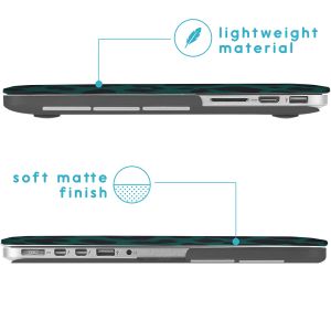 iMoshion Design Laptop Cover MacBook Pro 15 inch Retina - A1398 - Green Leopard