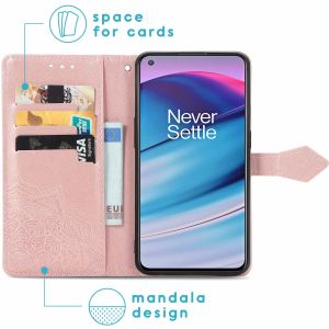 iMoshion Mandala Bookcase OnePlus Nord CE 5G - Rosé Goud
