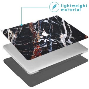 iMoshion Design Laptop Cover MacBook Pro 13 inch Retina -Black Marble