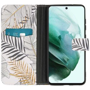 iMoshion Design Softcase Bookcase Galaxy S21 FE - Glamour Botanic