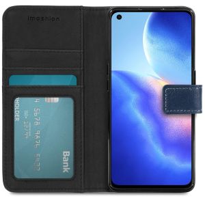 iMoshion Luxe Bookcase Oppo Find X3 Neo - Donkerblauw