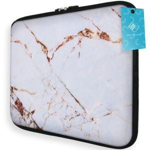 iMoshion Universele Design Sleeve 13 inch - White Marble