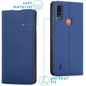 iMoshion Slim Folio Bookcase Motorola Moto E7i Power - Blauw