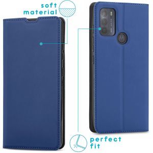 iMoshion Slim Folio Bookcase Motorola Moto G50 - Blauw