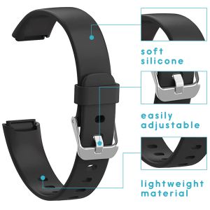 iMoshion Siliconen bandje Fitbit Luxe - Zwart