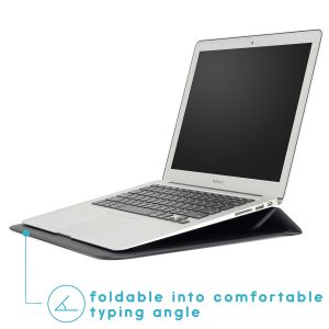 iMoshion Vegan Lederen Laptop Sleeve 15 inch - Zwart