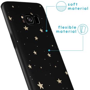 iMoshion Design hoesje met koord Samsung Galaxy S8 - Sterren - Goud