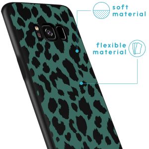iMoshion Design hoesje met koord Samsung Galaxy S8 - Luipaard - Groen