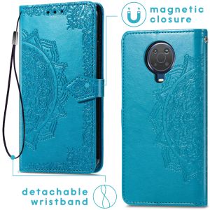 iMoshion Mandala Bookcase Nokia G10 / G20 - Turquoise