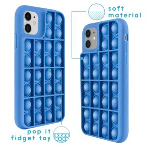 iMoshion Pop It Fidget Toy - Pop It hoesje iPhone 11 - Donkerblauw