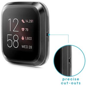 iMoshion Full Cover Softcase Fitbit Versa 3 - Transparant