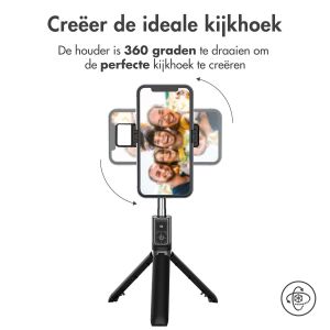 iMoshion 3 in 1 Bluetooth Selfie Stick + Tripod + Fill Light