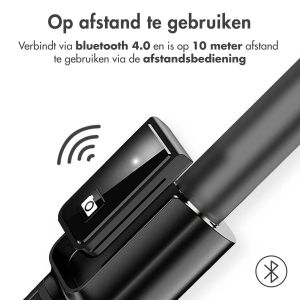 iMoshion 3 in 1 Pro Bluetooth Selfie Stick + Tripod + 6 inch Ring Fill Light - Ringlamp telefoon - Selfie stick bluetooth - Ringlight met statief - Verstelbaar - Zwart