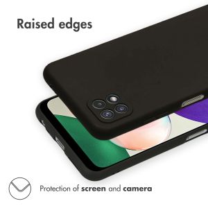 iMoshion Color Backcover Samsung Galaxy A22 (5G) - Zwart
