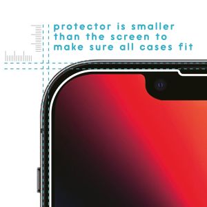 iMoshion Screenprotector Gehard Glas iPhone 13 Pro Max / 14 Plus