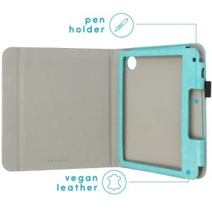 iMoshion Vegan Leather Bookcase Kobo Libra 2 / Tolino Vision 6 - Lichtblauw