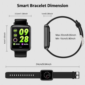 Lintelek Smartwatch H19S - Zwart