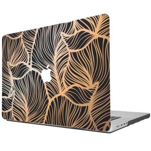 iMoshion Design Laptop Cover MacBook Pro 16 inch (2021) - Golden Leaves