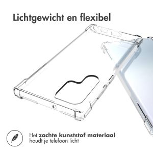 iMoshion Shockproof Case Samsung Galaxy S22 Ultra - Transparant