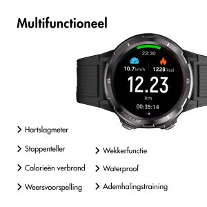 Lintelek Smartwatch ID216 - Zwart