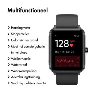 Lintelek Smartwatch GT01 - Zwart