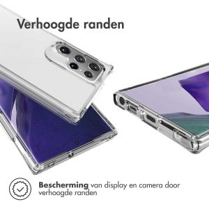 iMoshion Rugged Air Case Samsung Galaxy S22 Ultra - Transparant