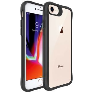 iMoshion Rugged Hybrid Case iPhone SE (2022 / 2020) / 8 / 7 - Zwart / Transparant
