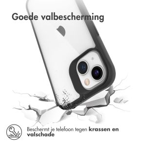 iMoshion Rugged Hybrid Case iPhone 13 - Zwart / Transparant