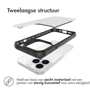 iMoshion Rugged Hybrid Case iPhone 13 Pro - Zwart / Transparant