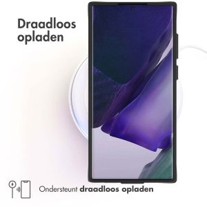 iMoshion Rugged Hybrid Case Samsung Galaxy S22 Ultra - Zwart / Transparant
