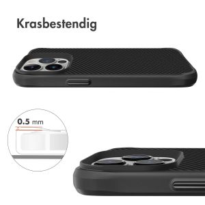 iMoshion Rugged Hybrid Carbon Case iPhone 13 Pro - Zwart