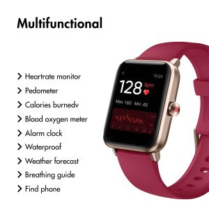 Lintelek Smartwatch GT01 - Rood