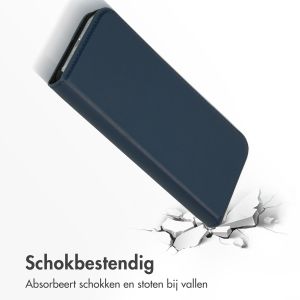 Accezz Premium Leather Slim Bookcase iPhone 13 Pro Max - Donkerblauw