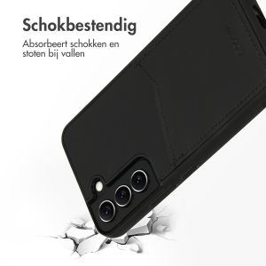 Accezz Premium Leather Card Slot Backcover Samsung Galaxy S22 - Zwart