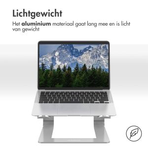 iMoshion Aluminium Laptop Stand - Laptop standaard - Bureau - Universeel - Zilver