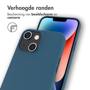 Accezz Leather Backcover met MagSafe iPhone 14 Plus - Donkerblauw