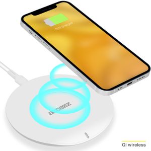 Accezz 2 pack Qi Soft Touch Wireless Charger - Draadloze oplader - 10 Watt - Wit