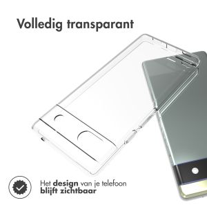 Accezz Clear Backcover Google Pixel 6a - Transparant