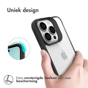 iMoshion Rugged Hybrid Case iPhone 14 Pro - Zwart / Transparant