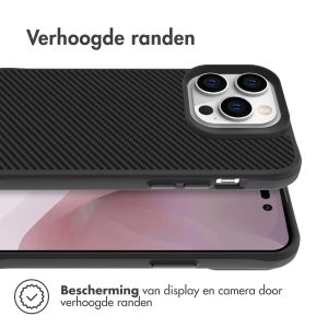 iMoshion Rugged Hybrid Carbon Case iPhone 14 Pro - Zwart