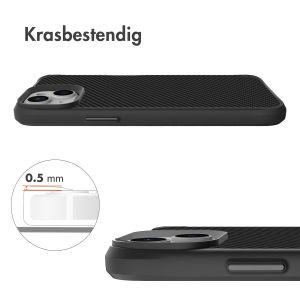 iMoshion Rugged Hybrid Carbon Case iPhone 14 Plus - Zwart