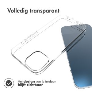 Accezz Clear Backcover iPhone 14 - Transparant
