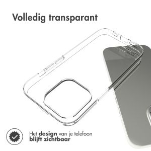 Accezz Clear Backcover iPhone 14 Pro - Transparant