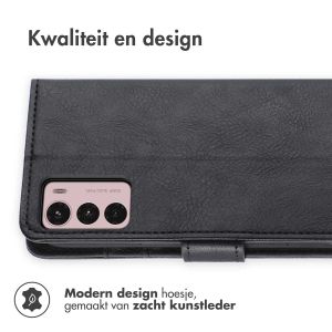 iMoshion Luxe Bookcase Motorola Moto G42 - Zwart