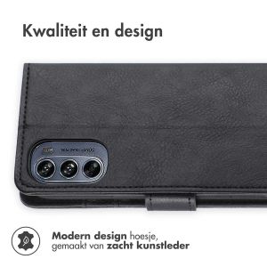 iMoshion Luxe Bookcase Motorola Moto G62 - Zwart