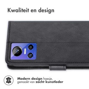 iMoshion Luxe Bookcase Realme GT Neo 3 - Zwart